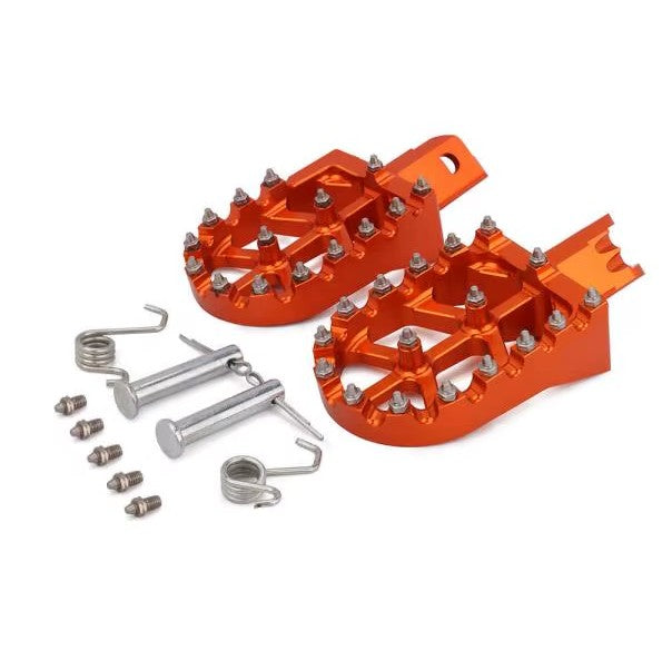Jalkatapit CNC alumiininen Oranssi